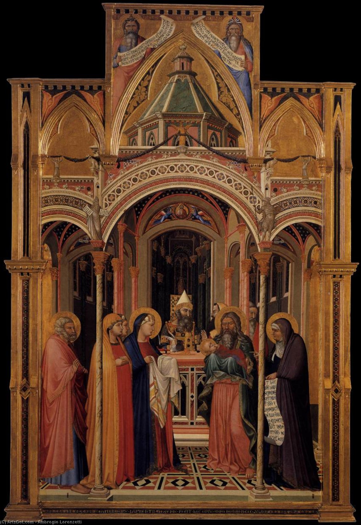 The Presentation In The Temple — Ambrogio Lorencetti