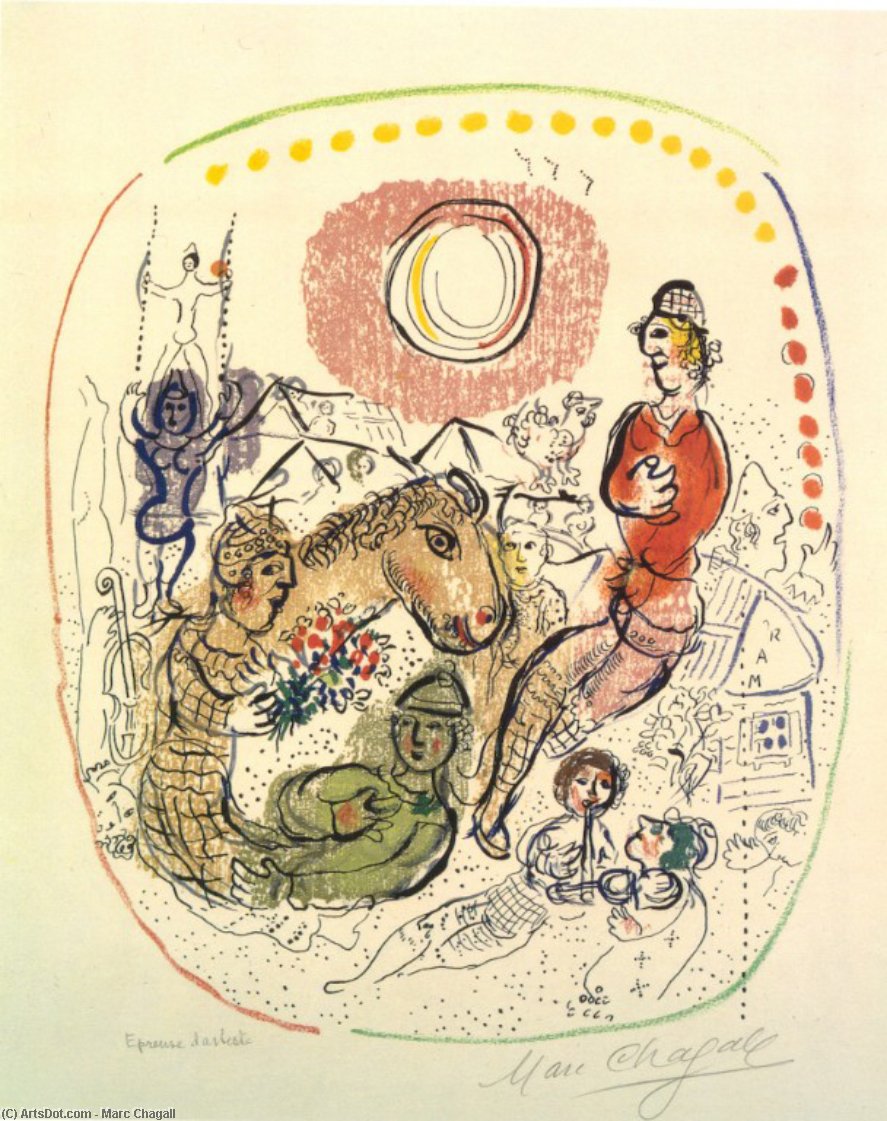 Arlekine Spielend — Marc Chagall