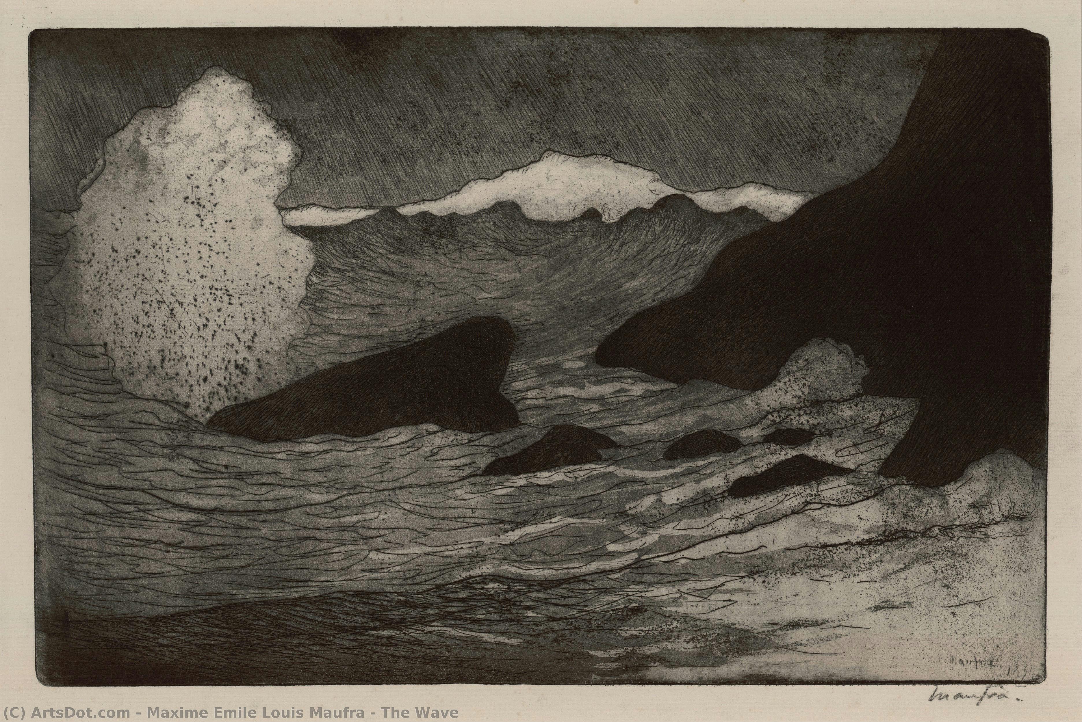 The Wave — Maxime Emile Louis Maufra