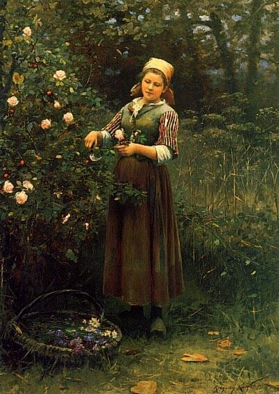 Cortando Rosas — Daniel Ridgway Knight