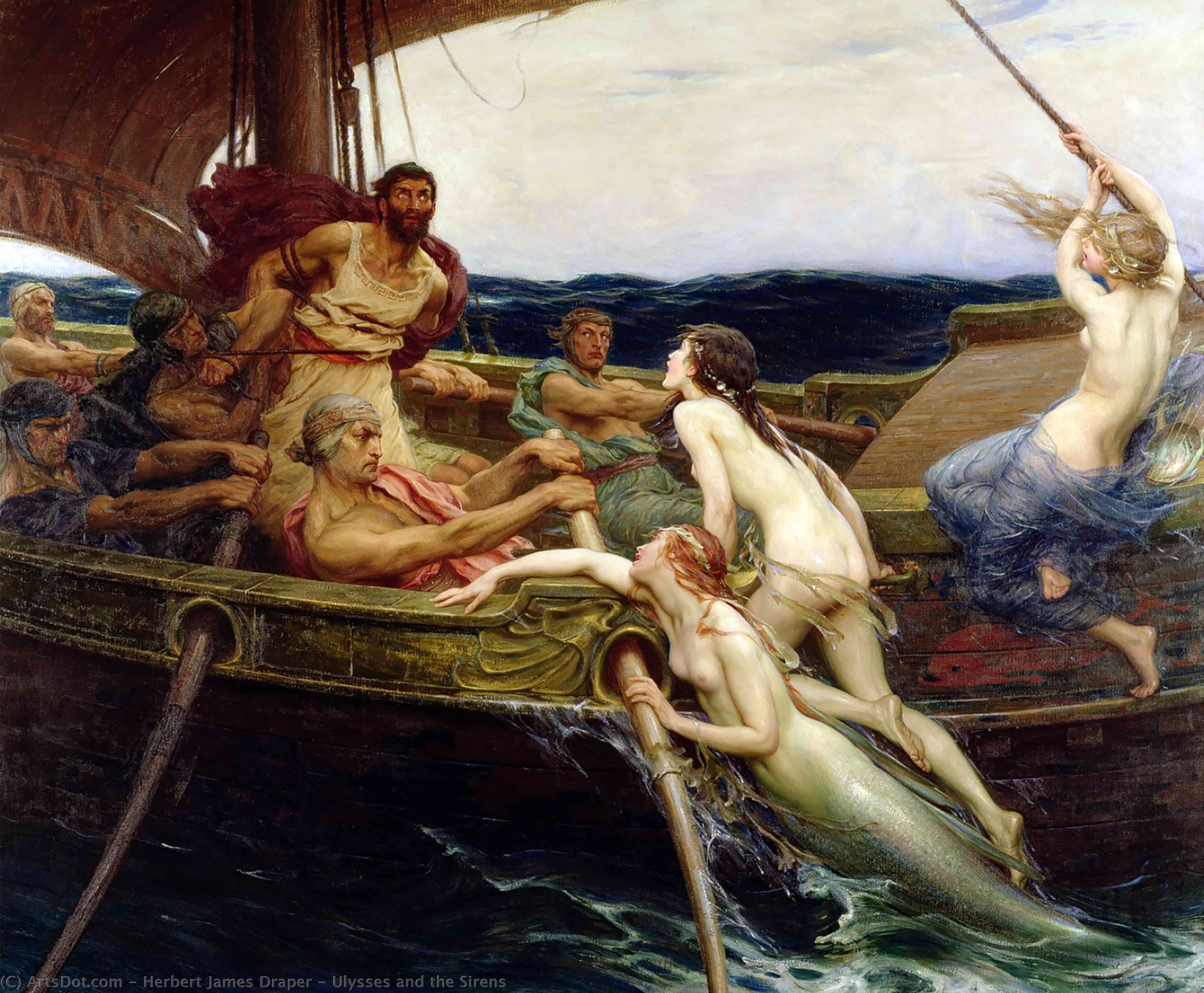 Ulysses And The Sirens — Herbert James Draper