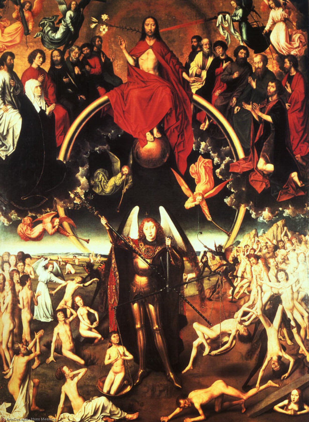 El Juicio Final - Madera — Hans Memling