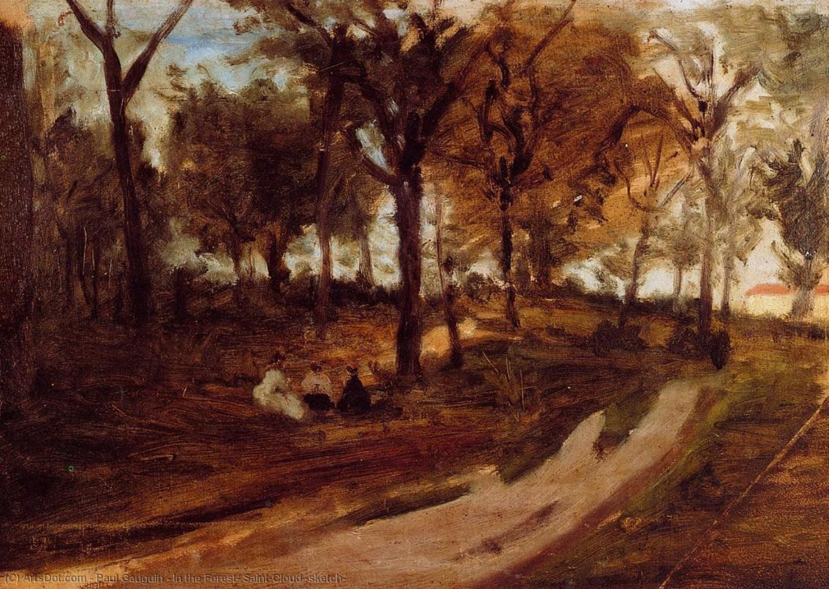 In The Forest Saint Cloud — Paul Gauguin