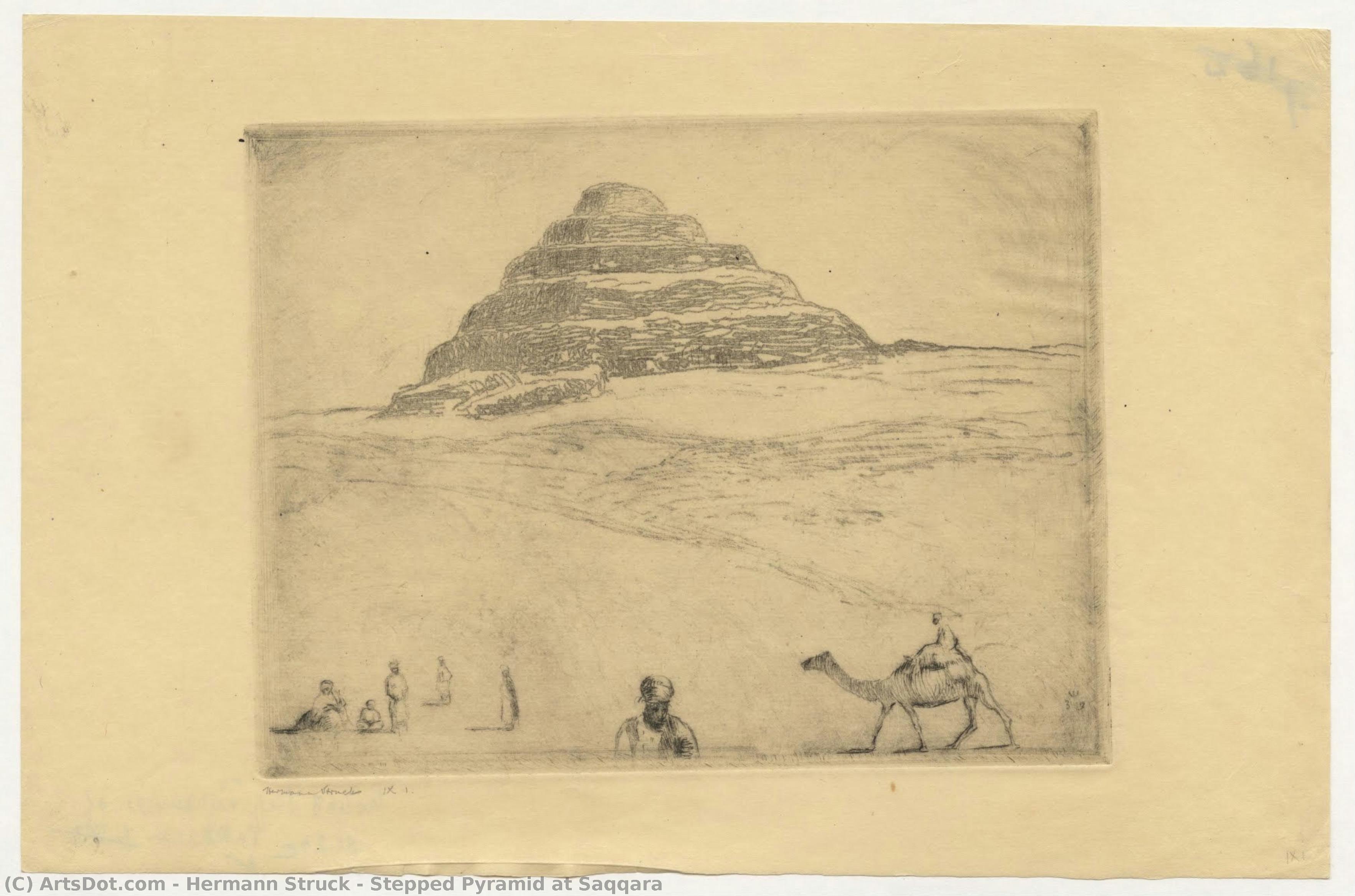 Stepped Pyramid At Saqqara — Hermann Struck