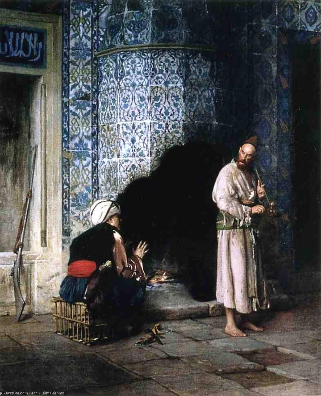 Conversation By The Fire — Jean-léon Gérôme