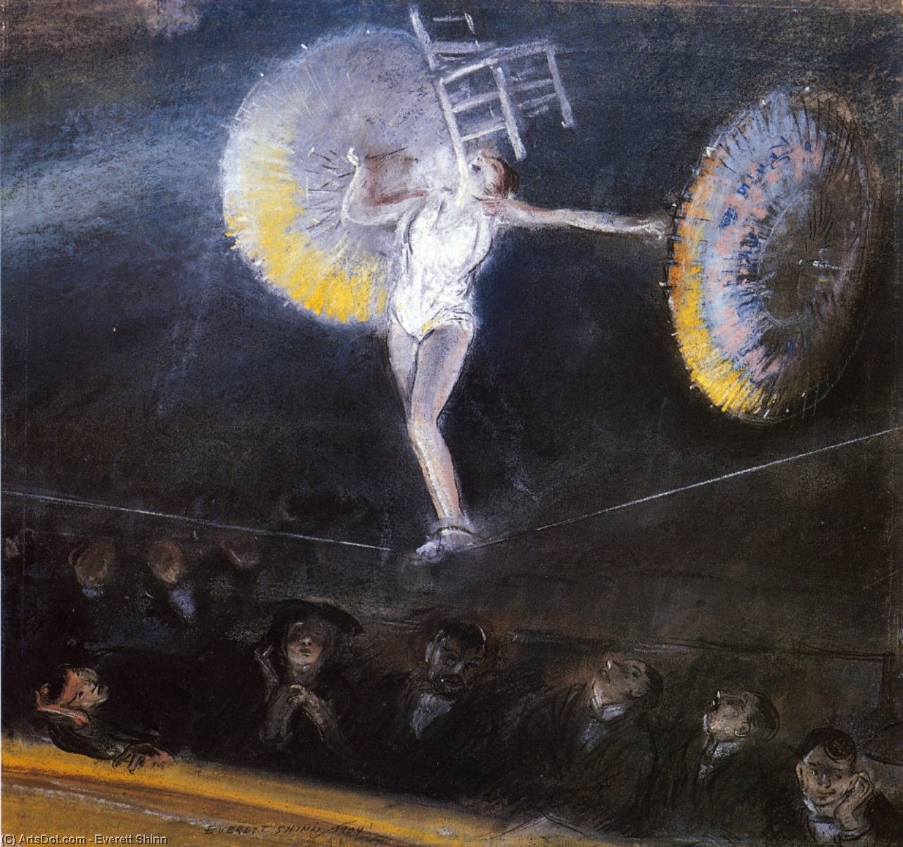 The Tightrope Walker — Everett Shinn
