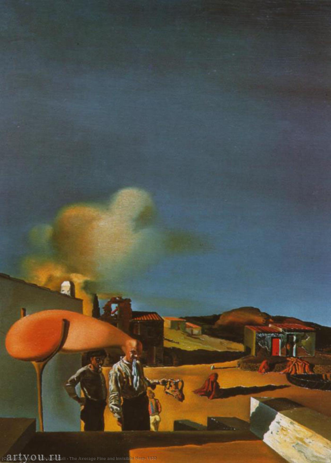 The Average Fine And Invisible Harp, 1932 — Salvador Dalí