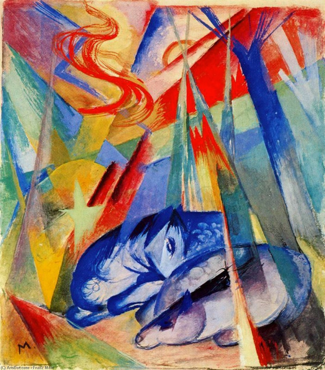 Animales Dormidos — Franz Marc