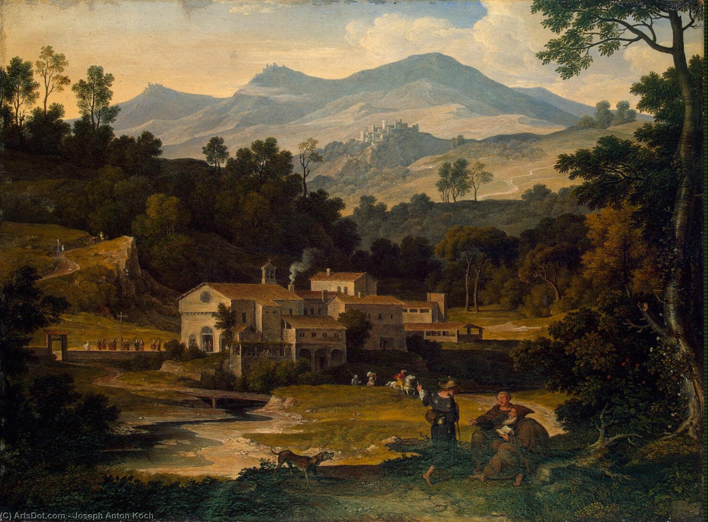 Kloster San Francesco Di Civitella In Den Sabiner Bergen — Joseph Anton Koch