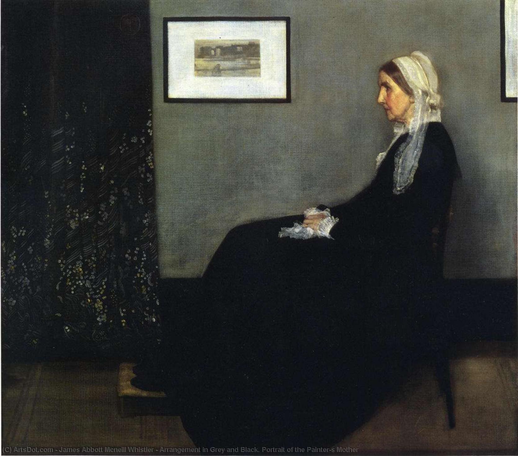 ჯეიმზ აბოტ მაკნილ ਵਿਸਟਲਰ - სი Arrangements In Grey And Black. Portrait Of The Painter's Mother — ჯეიმზ 애બોტ 맥닐 휘슬ър