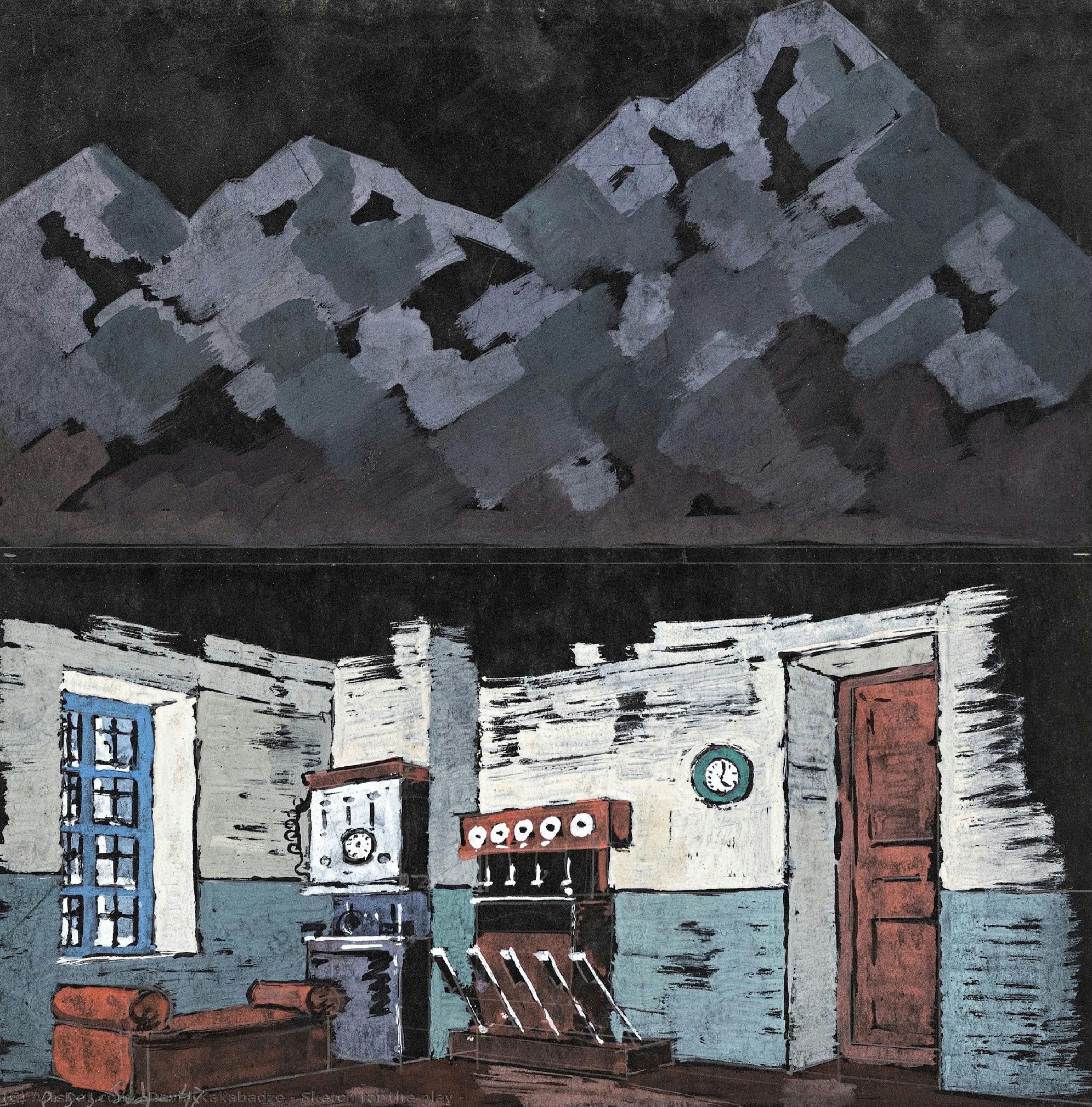 Sketch For The Play — David Kakabadze