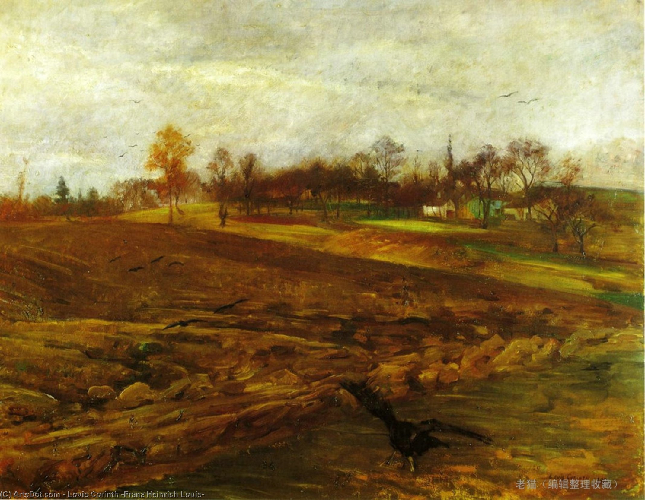 Große Landschaft Mit Raben — Lovis Corinth