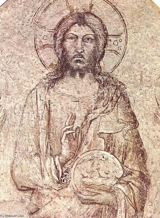 Saviour Blessing (detail) — Simone Martini