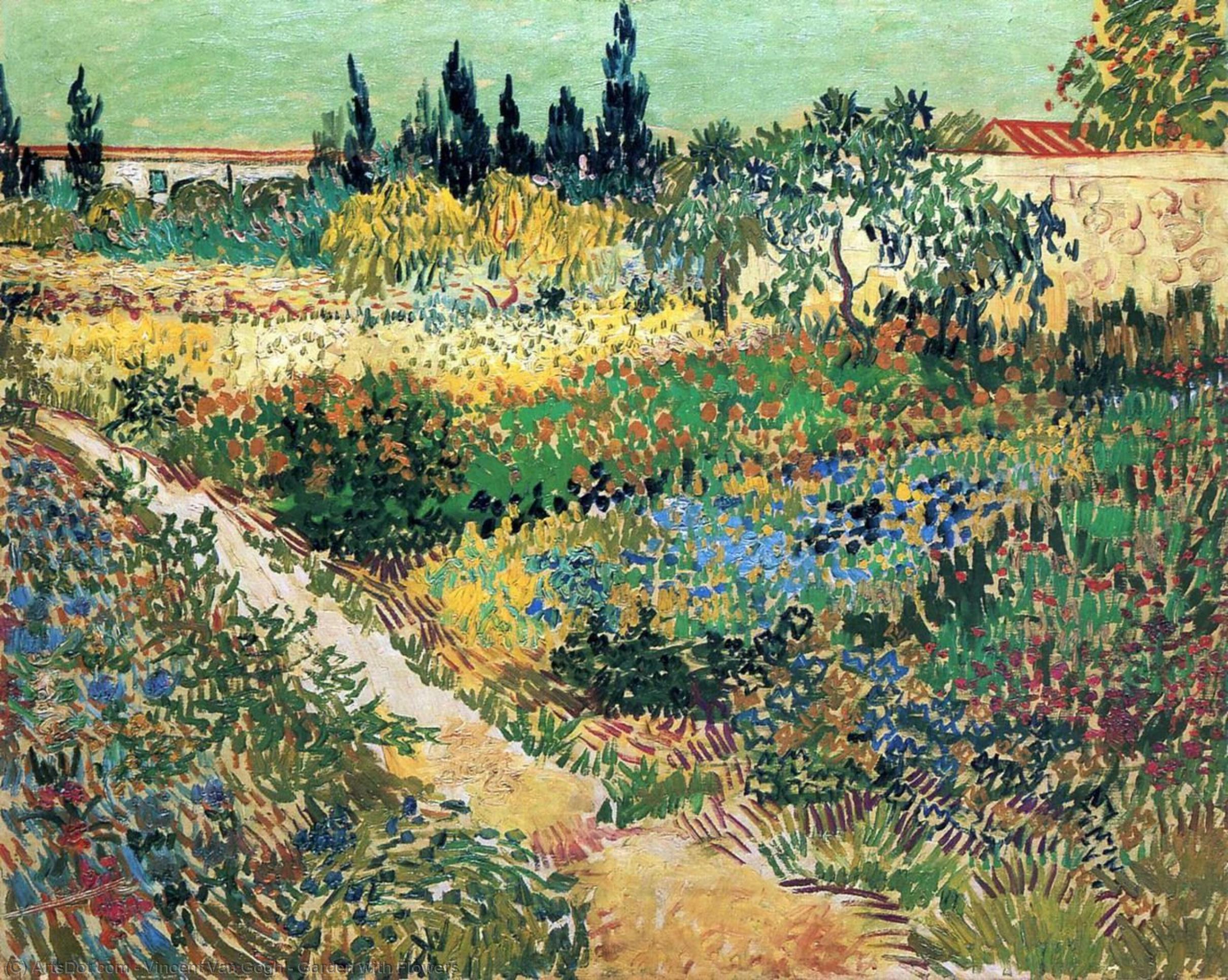 Jardin Avec Fleurs — Vincent Willem Van Gogh