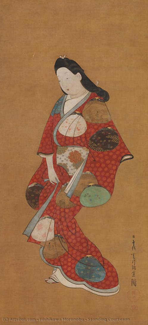 Standing Courtesan — Hishikawa Moronobu