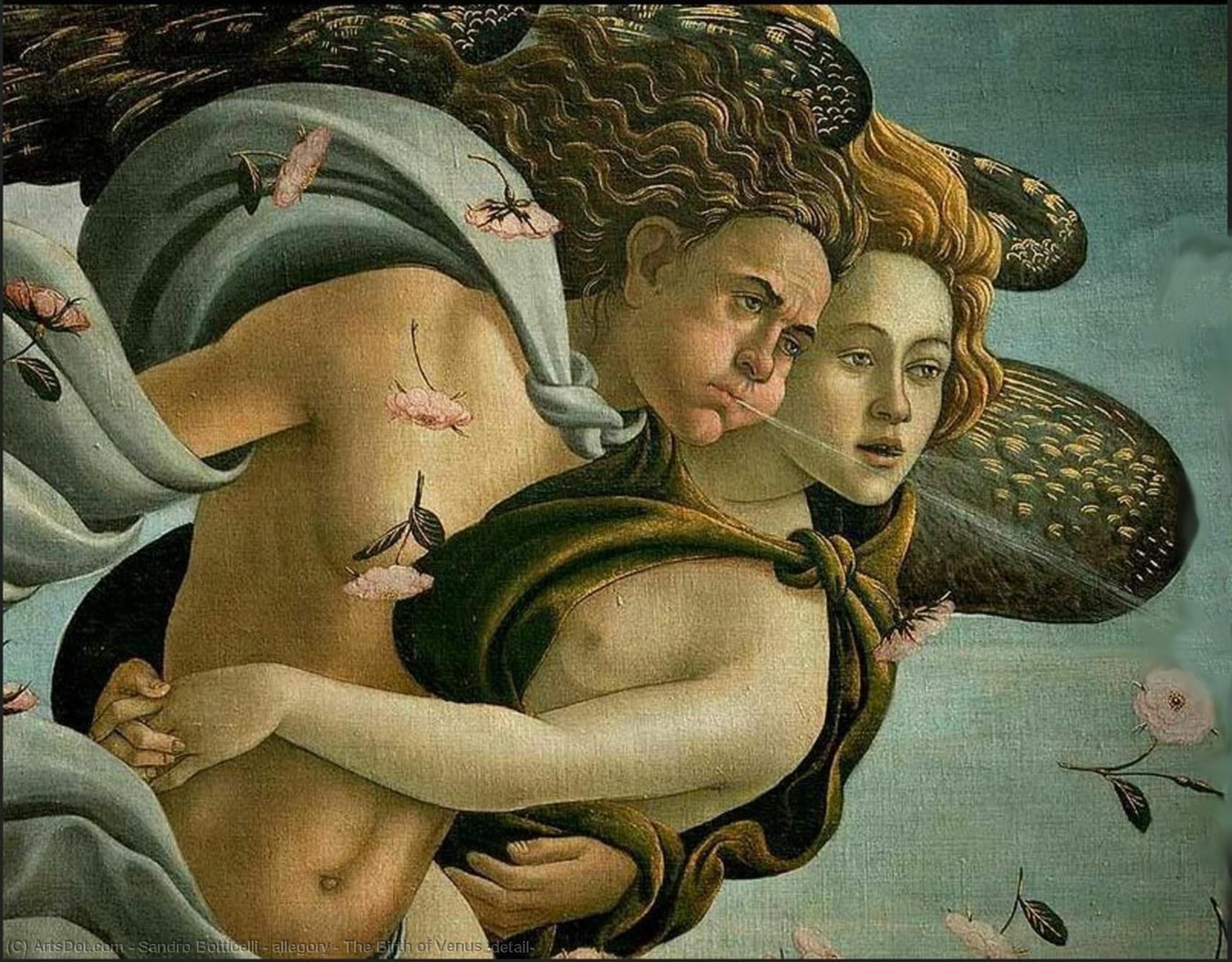 Allegory - The Birth Of Venus (detail) — ボッティチェリ