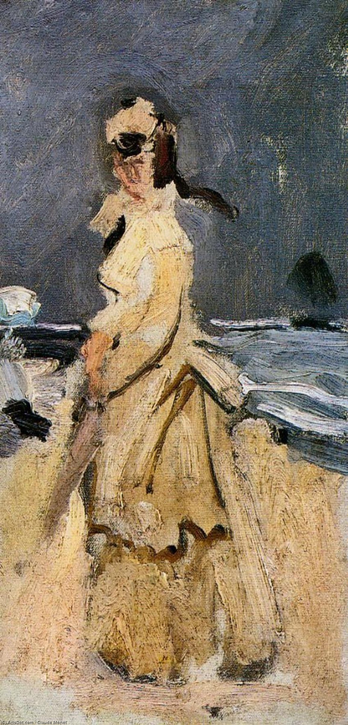 Camille Pe Plajă — Claude Monet
