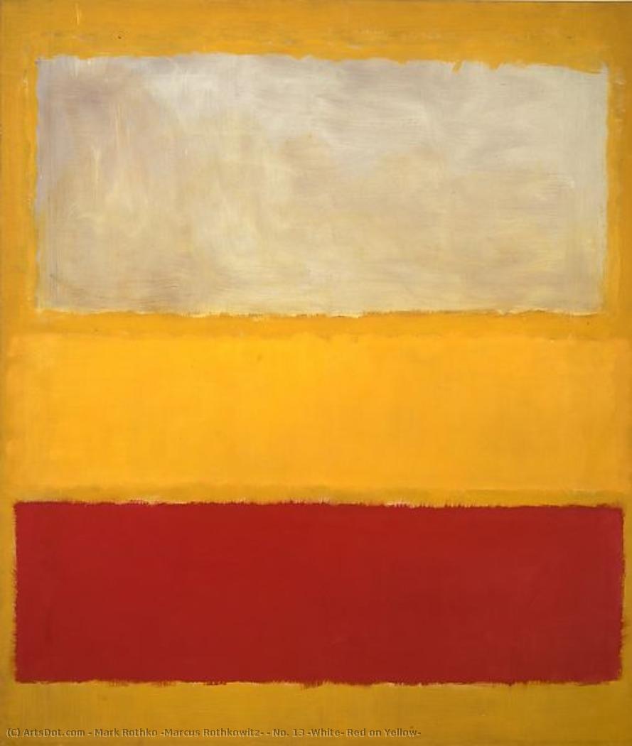 Nr. 13 (wit, Rood Op Geel) — Mark Rothko