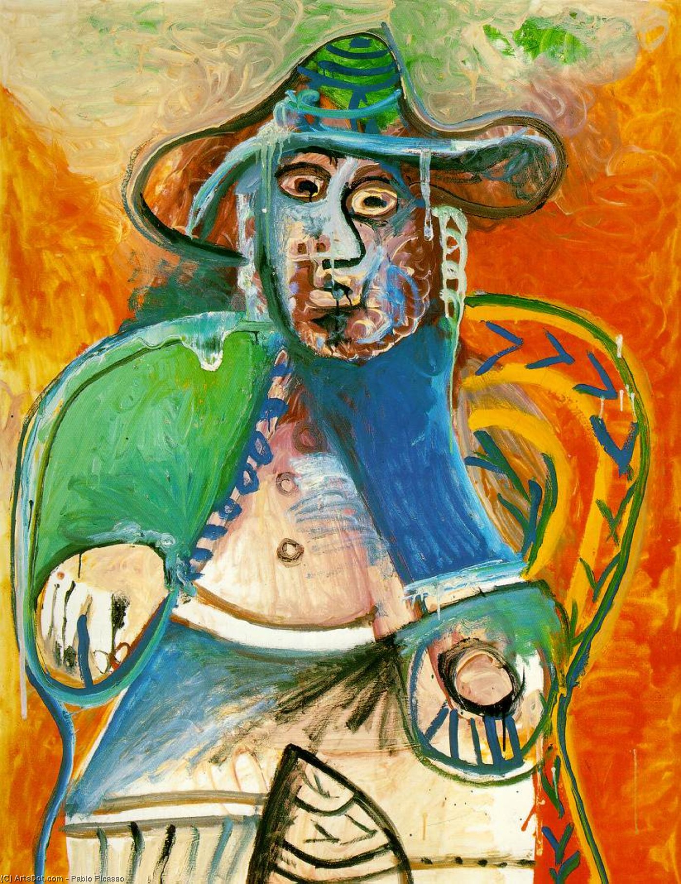 "seated Old Man" -> "vecchio Seduto" — Pablo Picasso