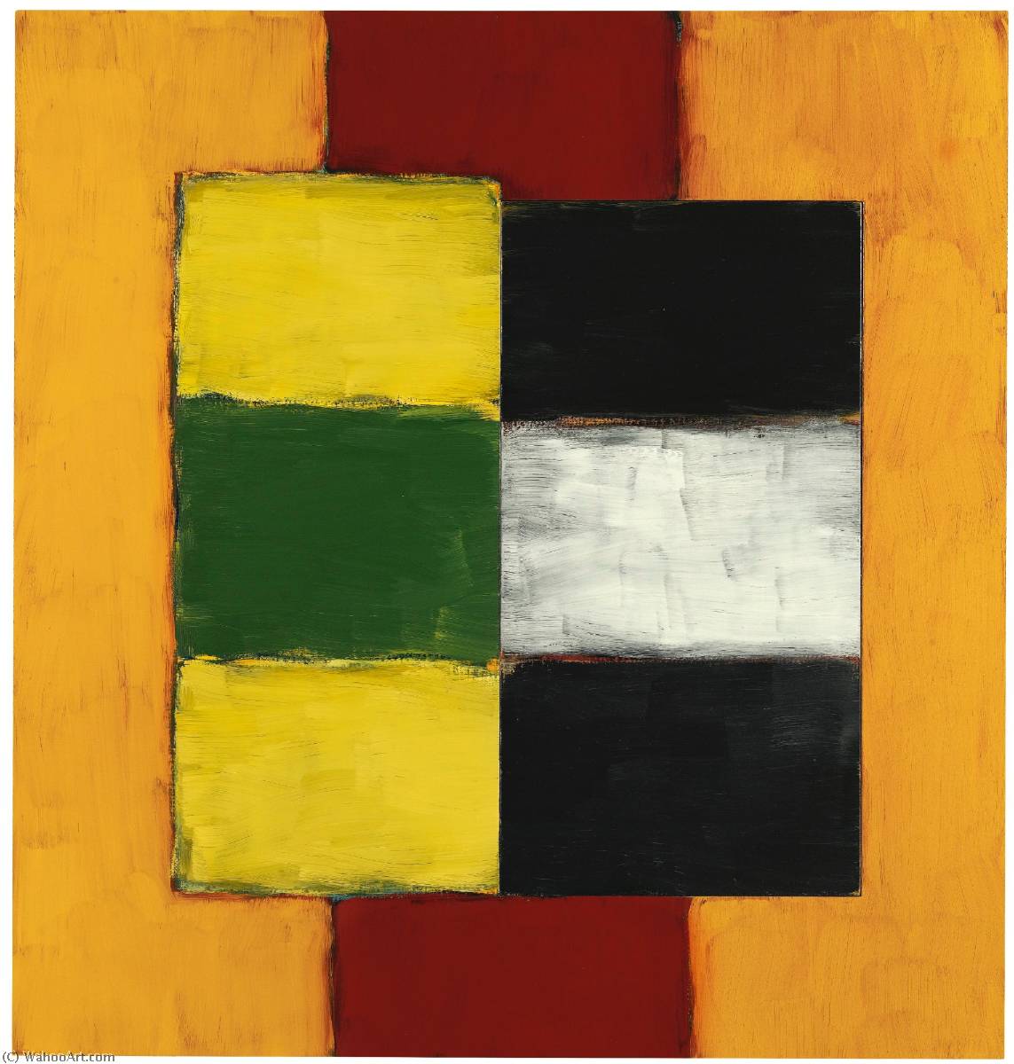 Green Yellow Figure — Sean Scully