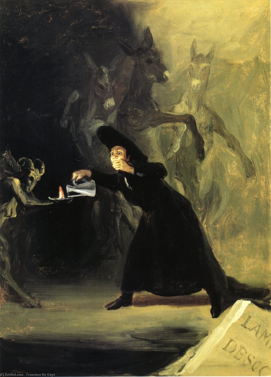 The Devil's Lamp — Francisco José De Goya Y Lucientes