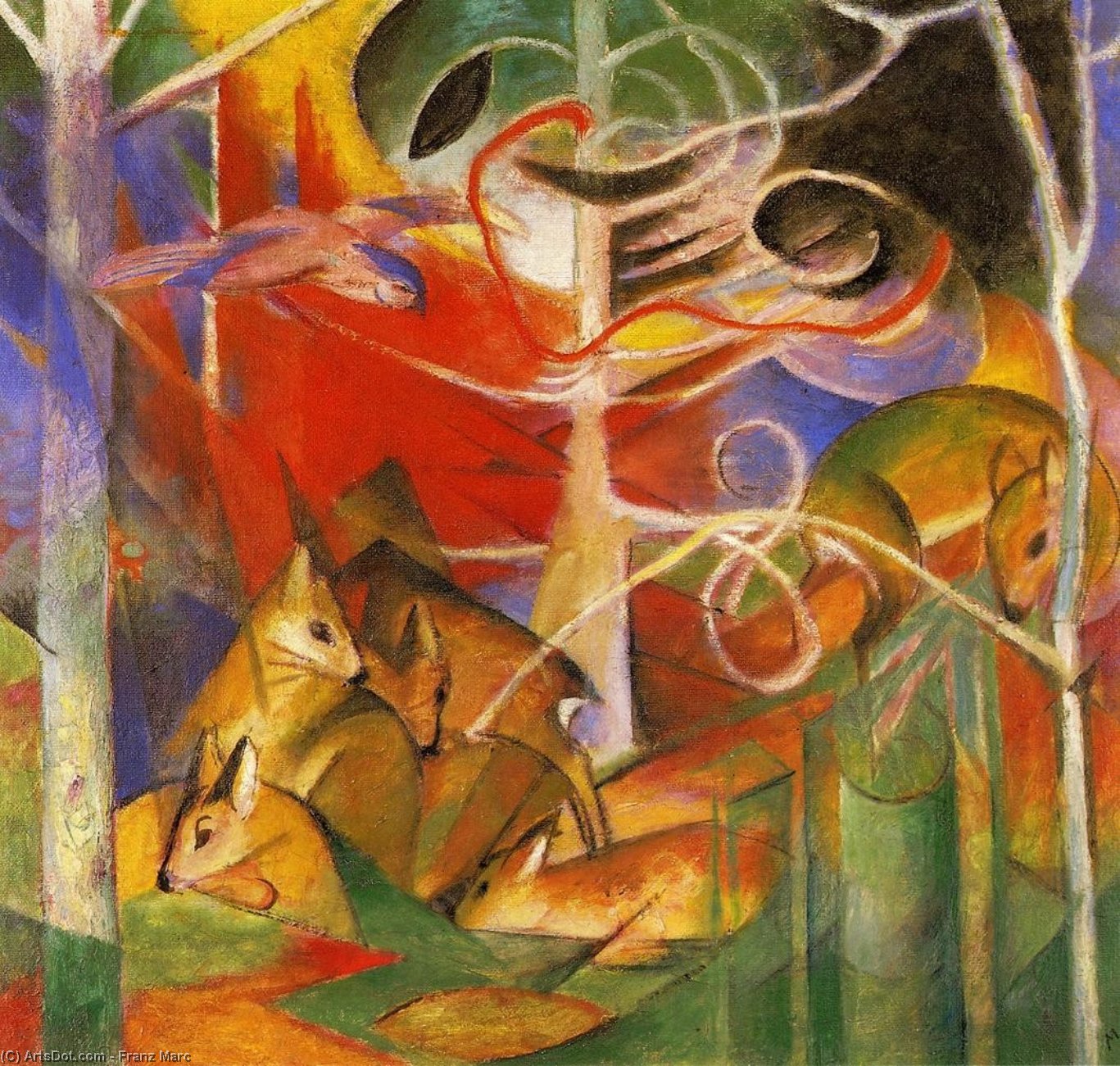 Cervo Nel Bosco — Franz Marc