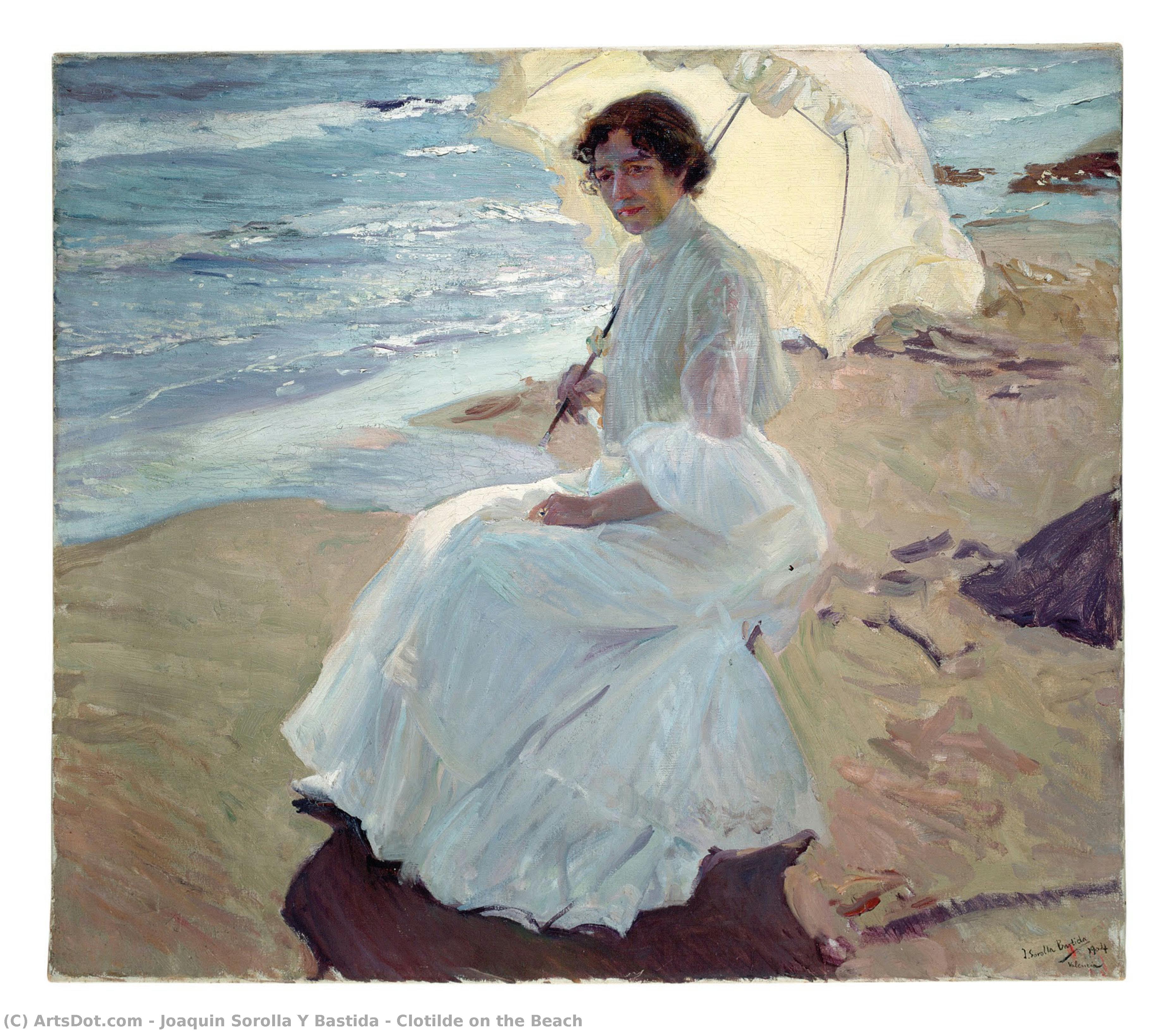 Clotilde On The Beach — Joaquín Sorolla Y Bastida