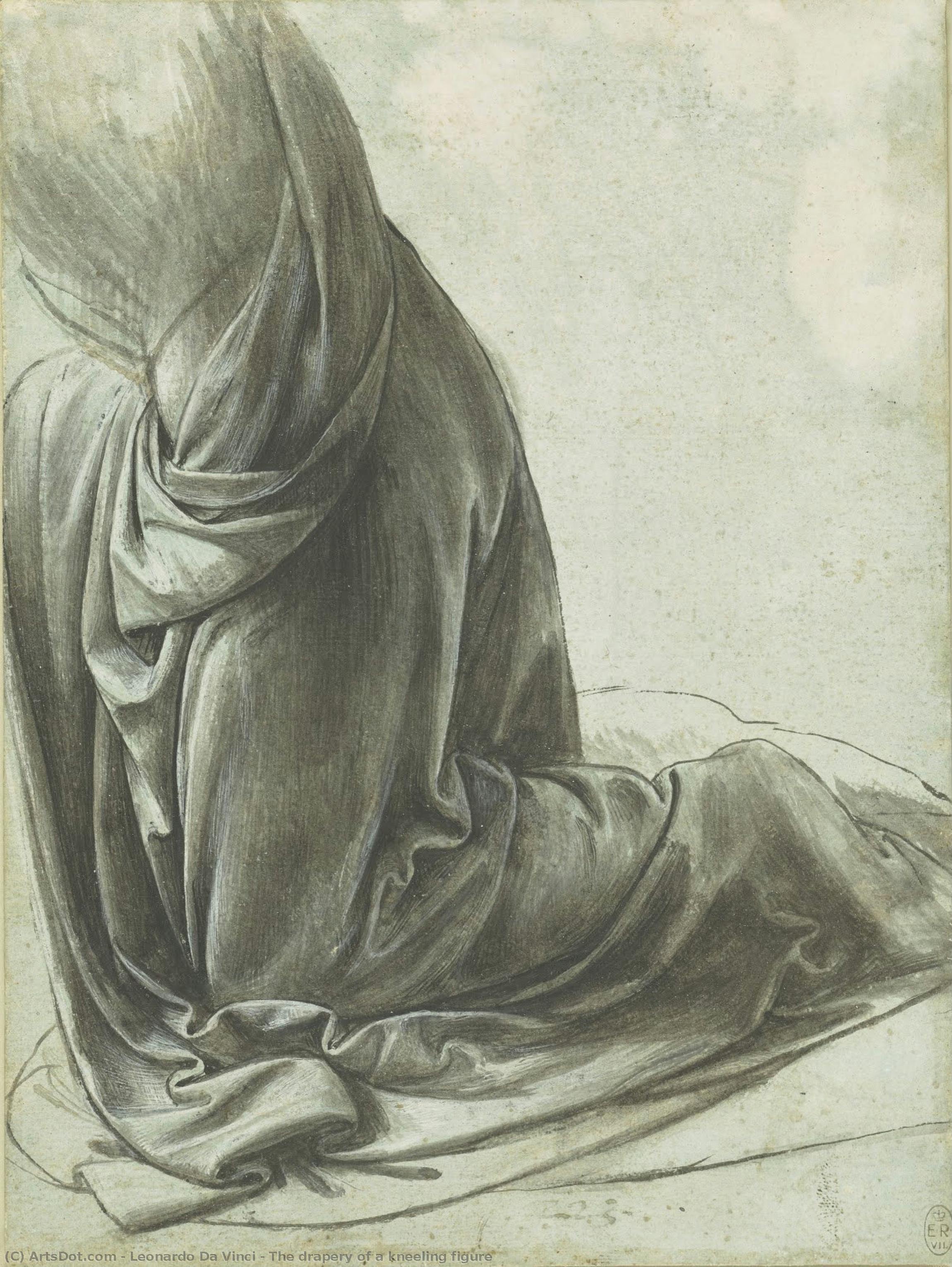 The Drapery Of A Kneeling Figure — Leonardo Da Vinci