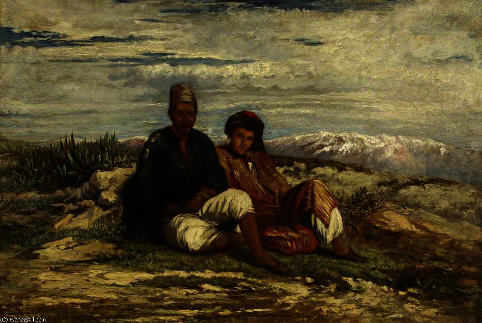 Two Arab Figures Seated — William James Müller