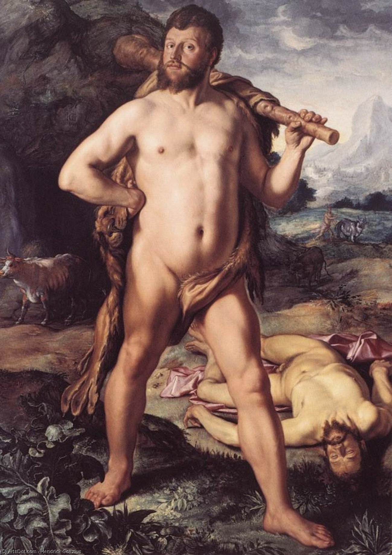 Hercules And Cacus — Hendrikas Goltzius