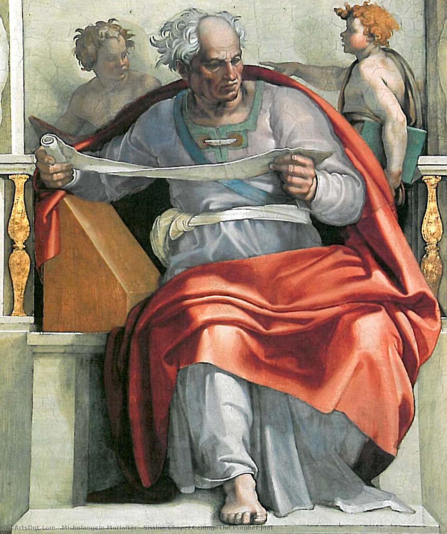 Sistine Chapel Ceiling: The Prophet Joel — Michelangelo Morlaiter