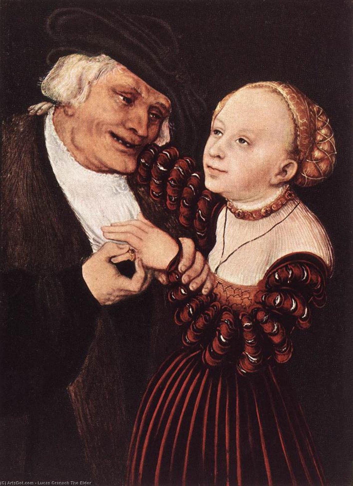 Vecchio Uomo E Giovane Donna — Luca Cranach Il Vecchio