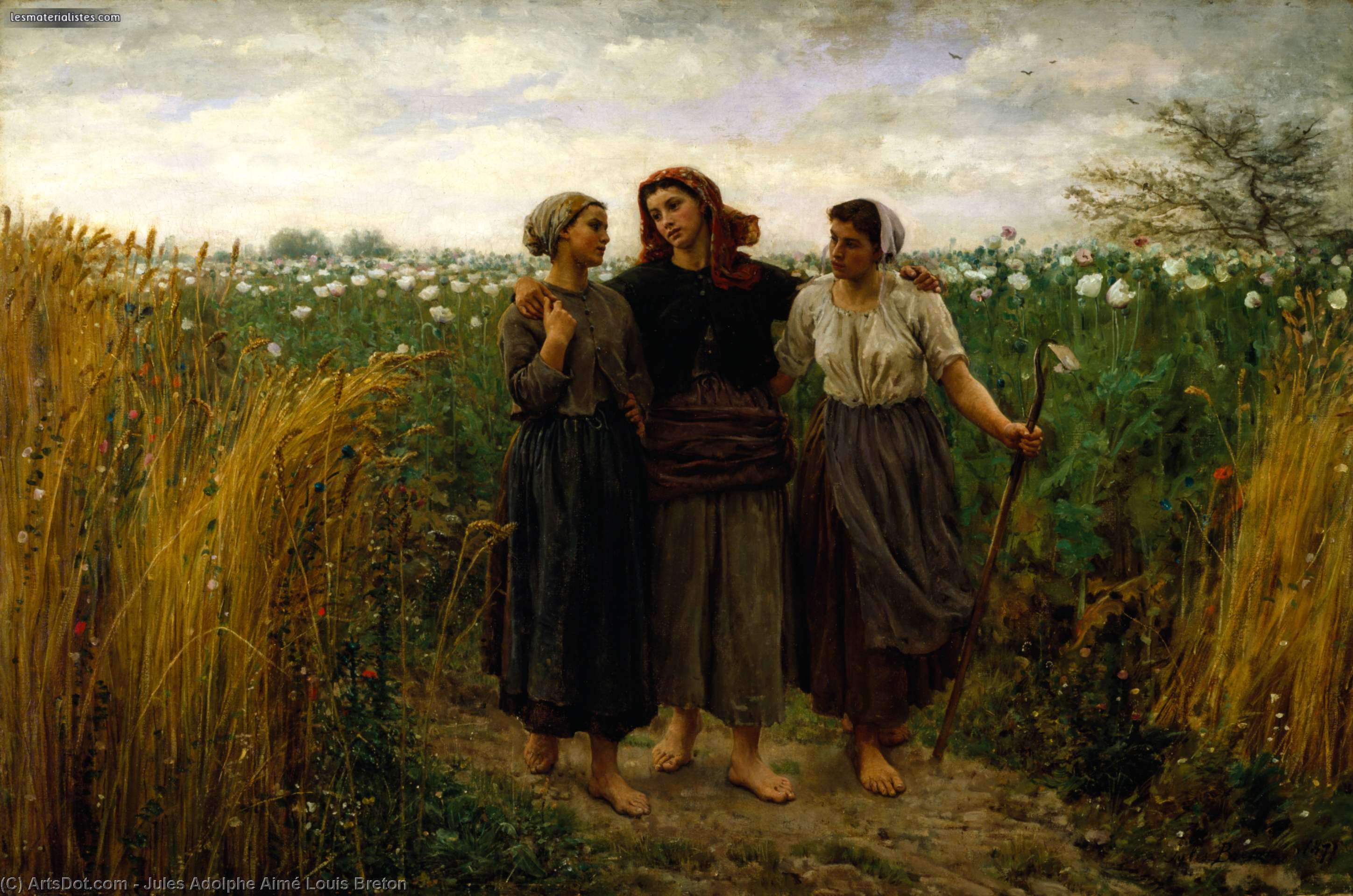 Returning From The Fields — جول بريتون