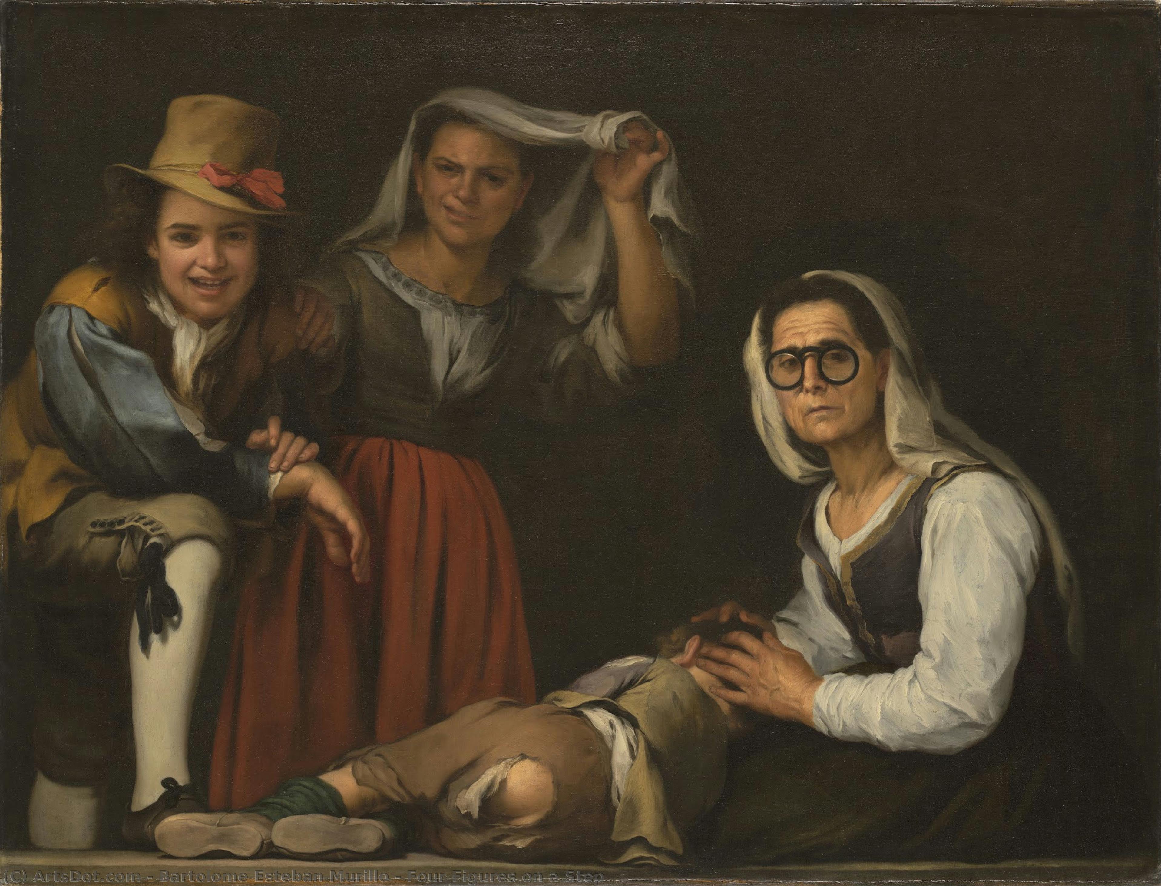 Four Figures On A Step — Bartolomé Esteban Murillo