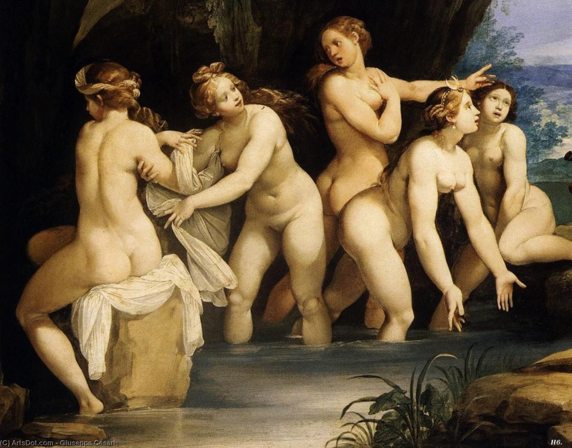 Diana E Actaeon — Giuseppe Cesari