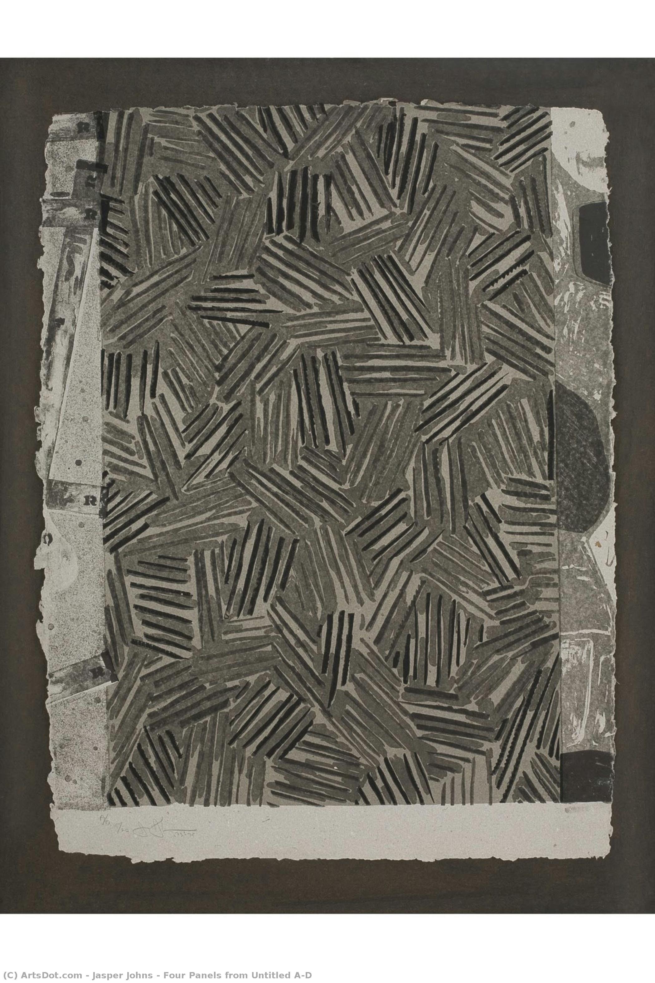 Four Panels From Untitled A/d — Jasper Johns