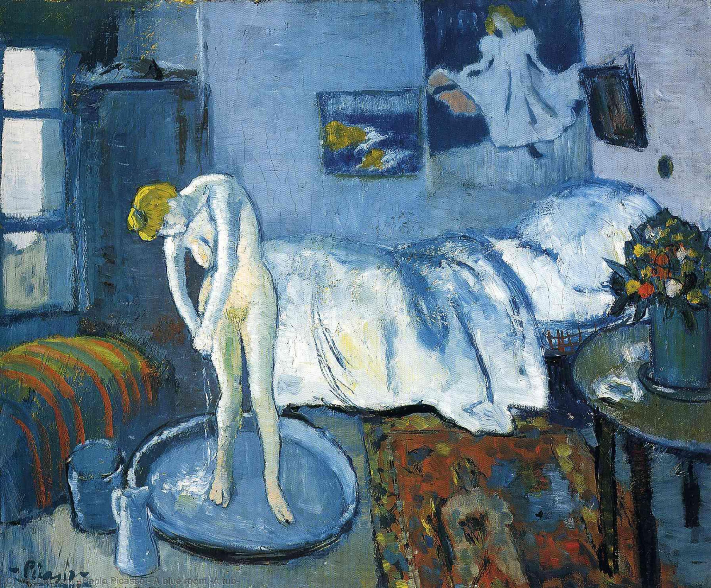 Ein Blaues Zimmer (ein Bad) — Pablo Picasso