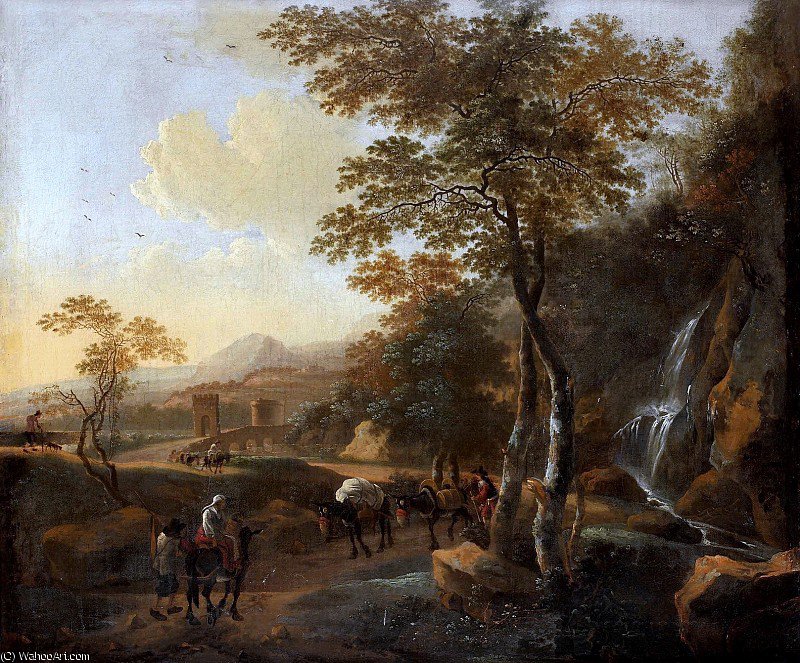 Landscape With Cattle And Figures — Jan Both