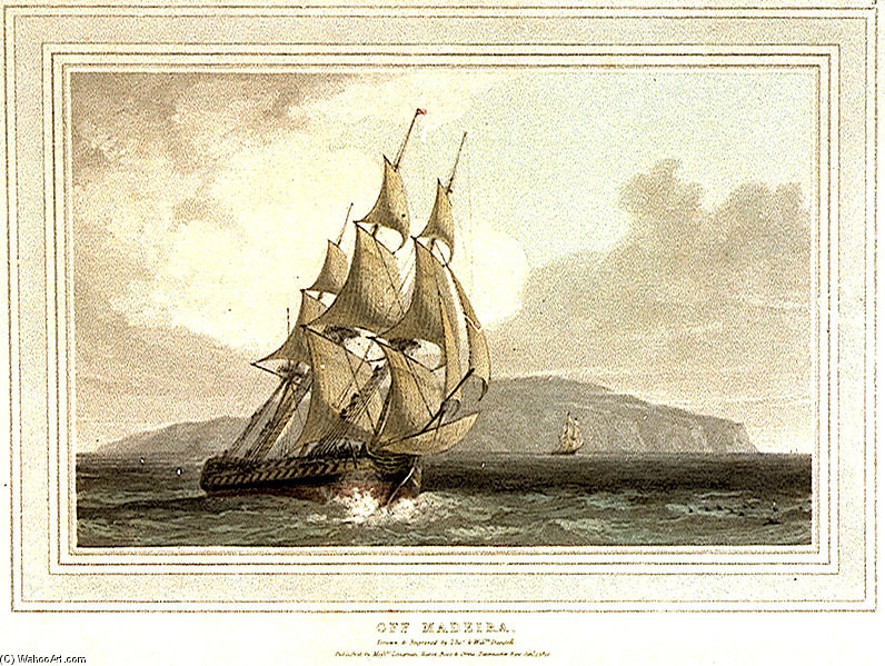 Off Madeira — Thomas Und William Daniell