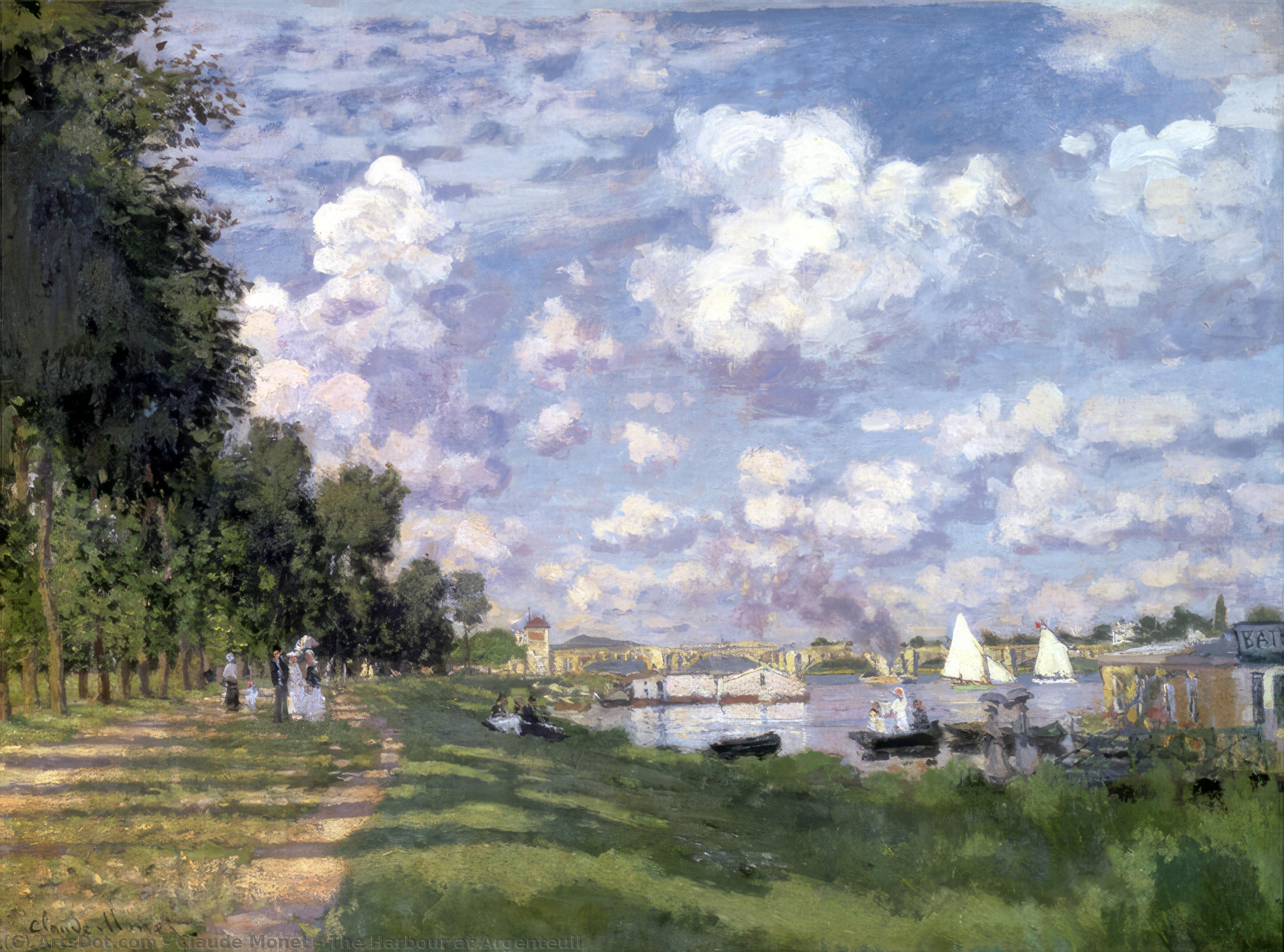 Il Porto Di Argenteuil — Claude Monet