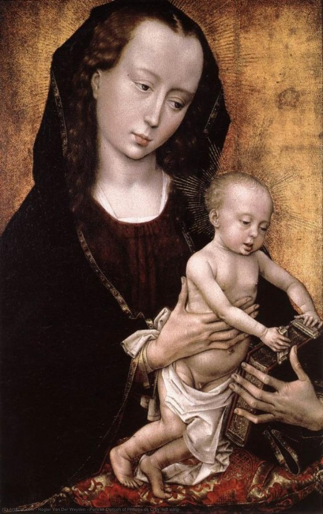Porträttdyptera Av Philippe De Croy (vänstra Panelen) — Rogier Van Der Weyden