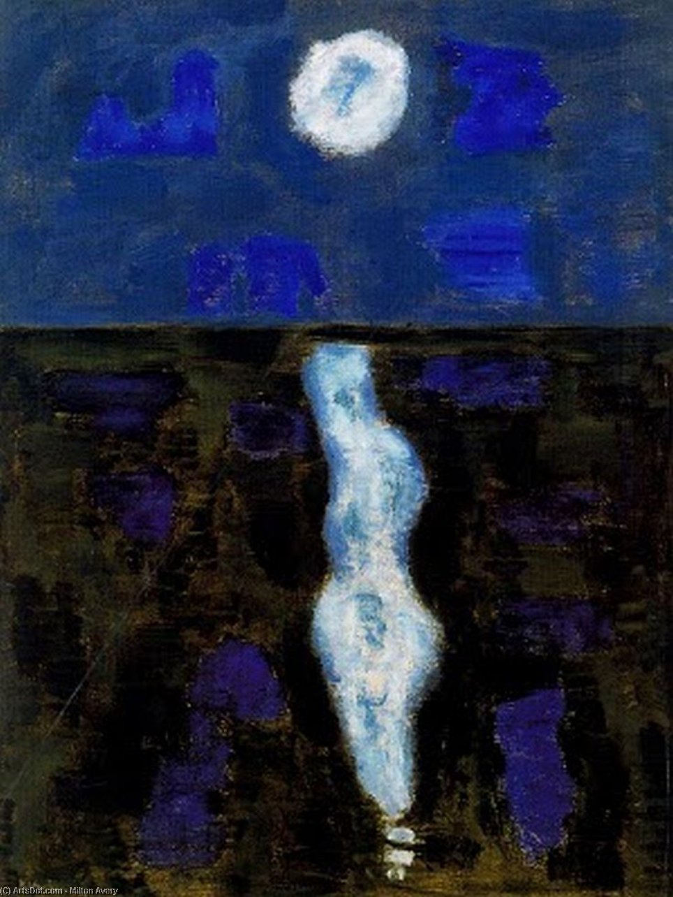 White Moon — Milton Avery