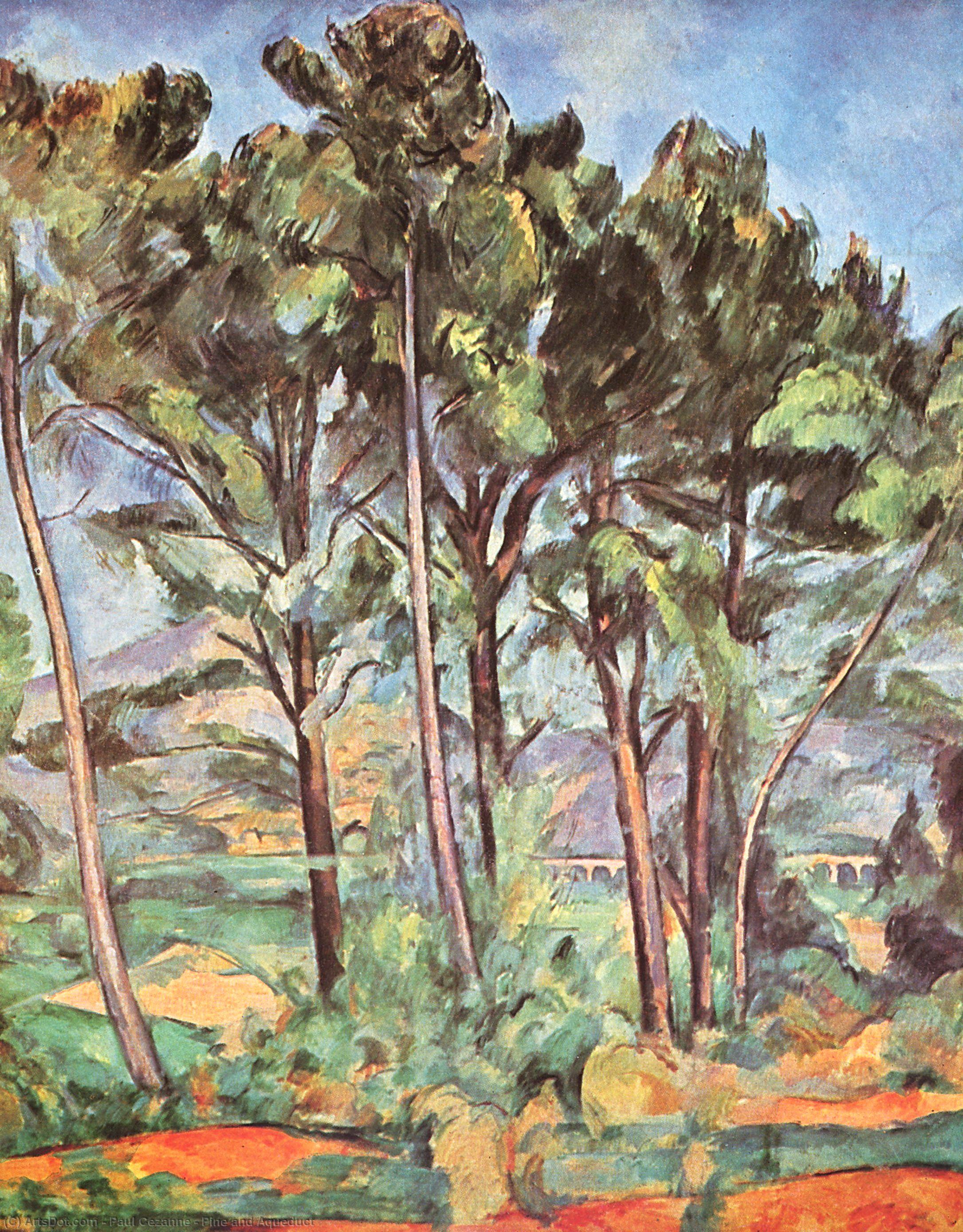 Les Krály A Aqueduct — Paul Cézanne