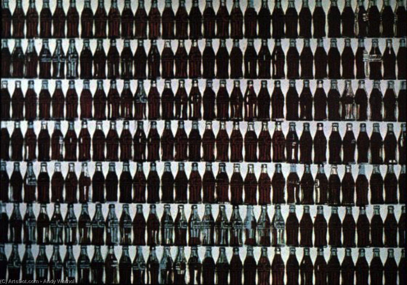 Grüne Coca-cola Flaschen — Andy Warhol
