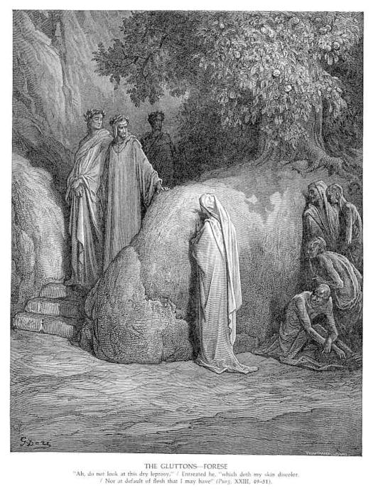 De Gluttons-forese — Gustav Doré
