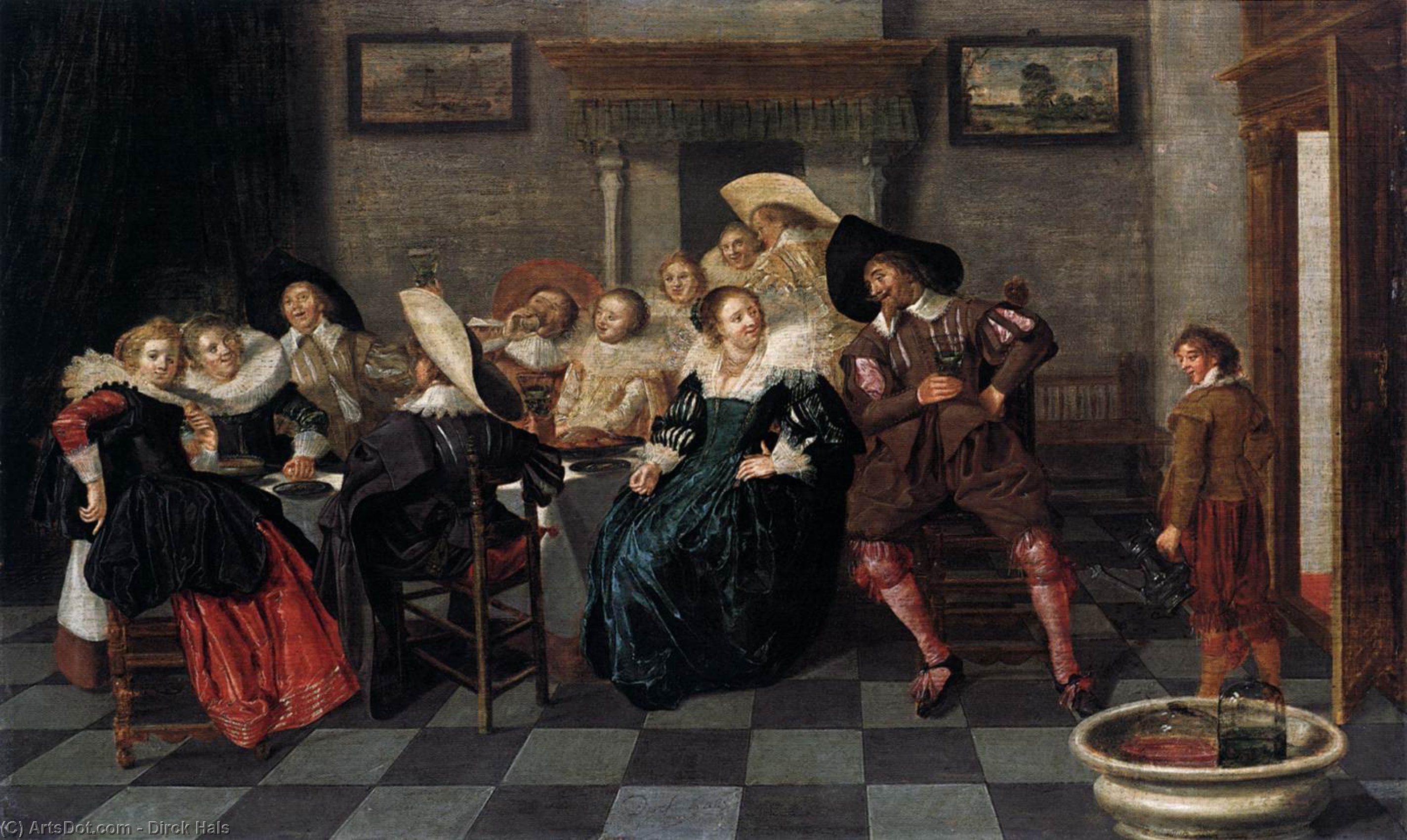 Ein Festmahl — Dirck Hals