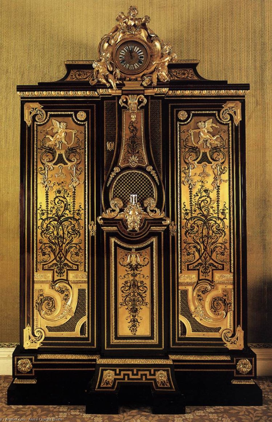 Wardrobe And Clock — André-charles Boulle