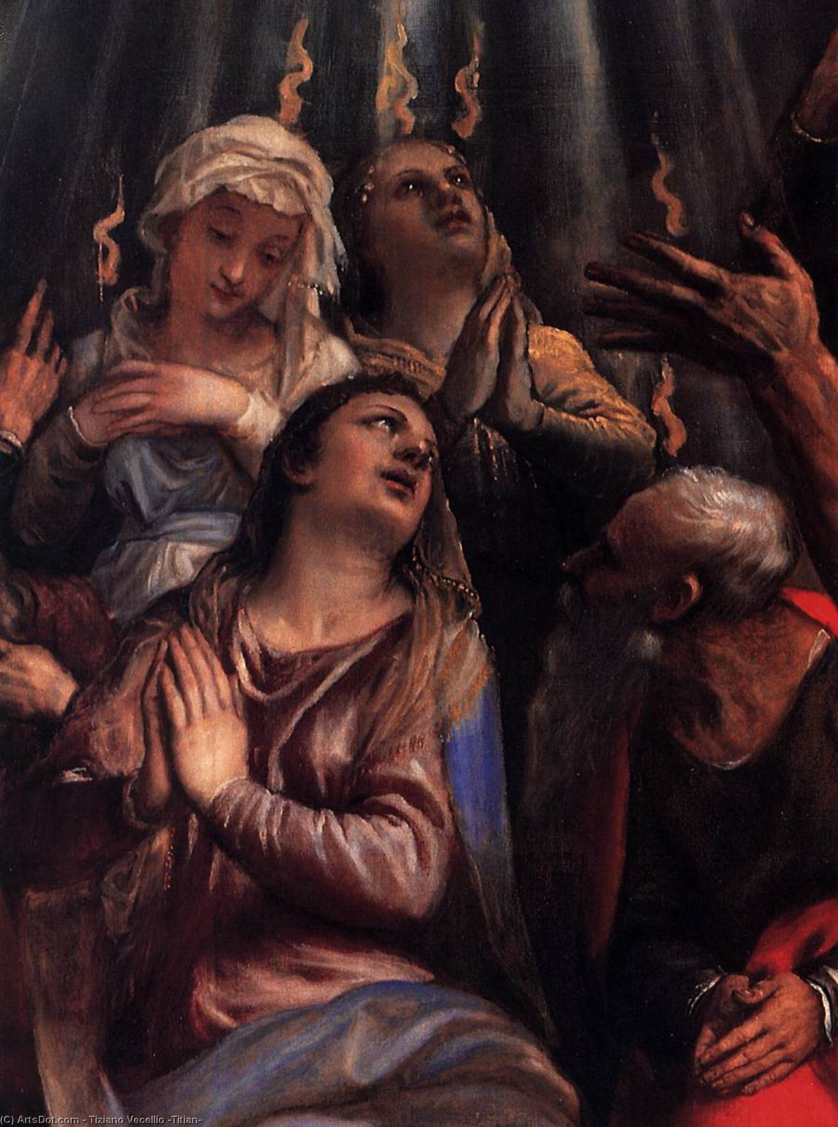 Helligåndens Nedstigning (detaljer) — Titian