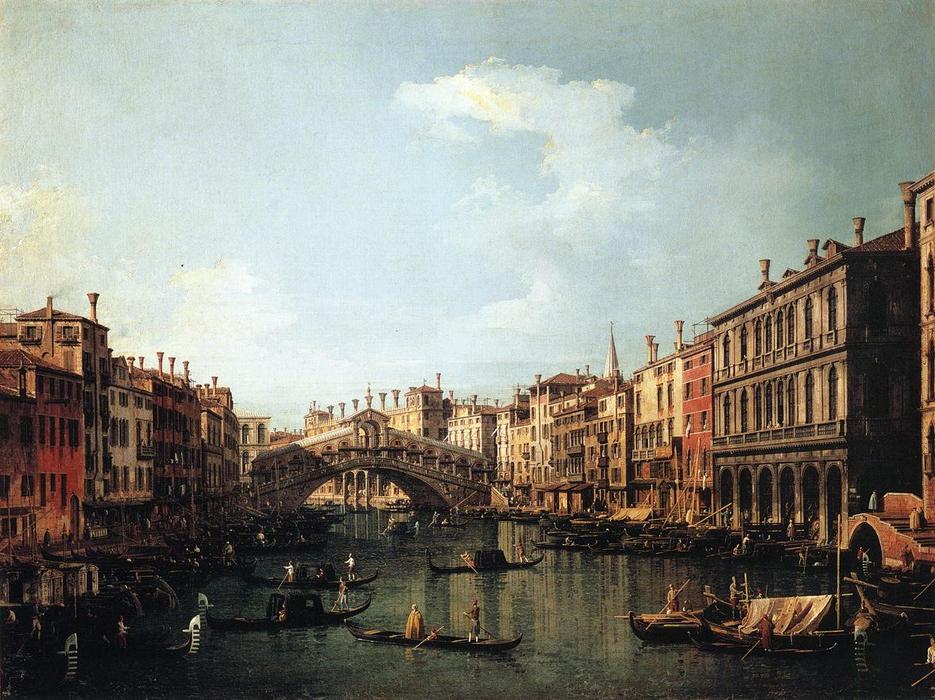 Le Pont Du Rialto Vu Du Sud — Giovanni Antonio Canal