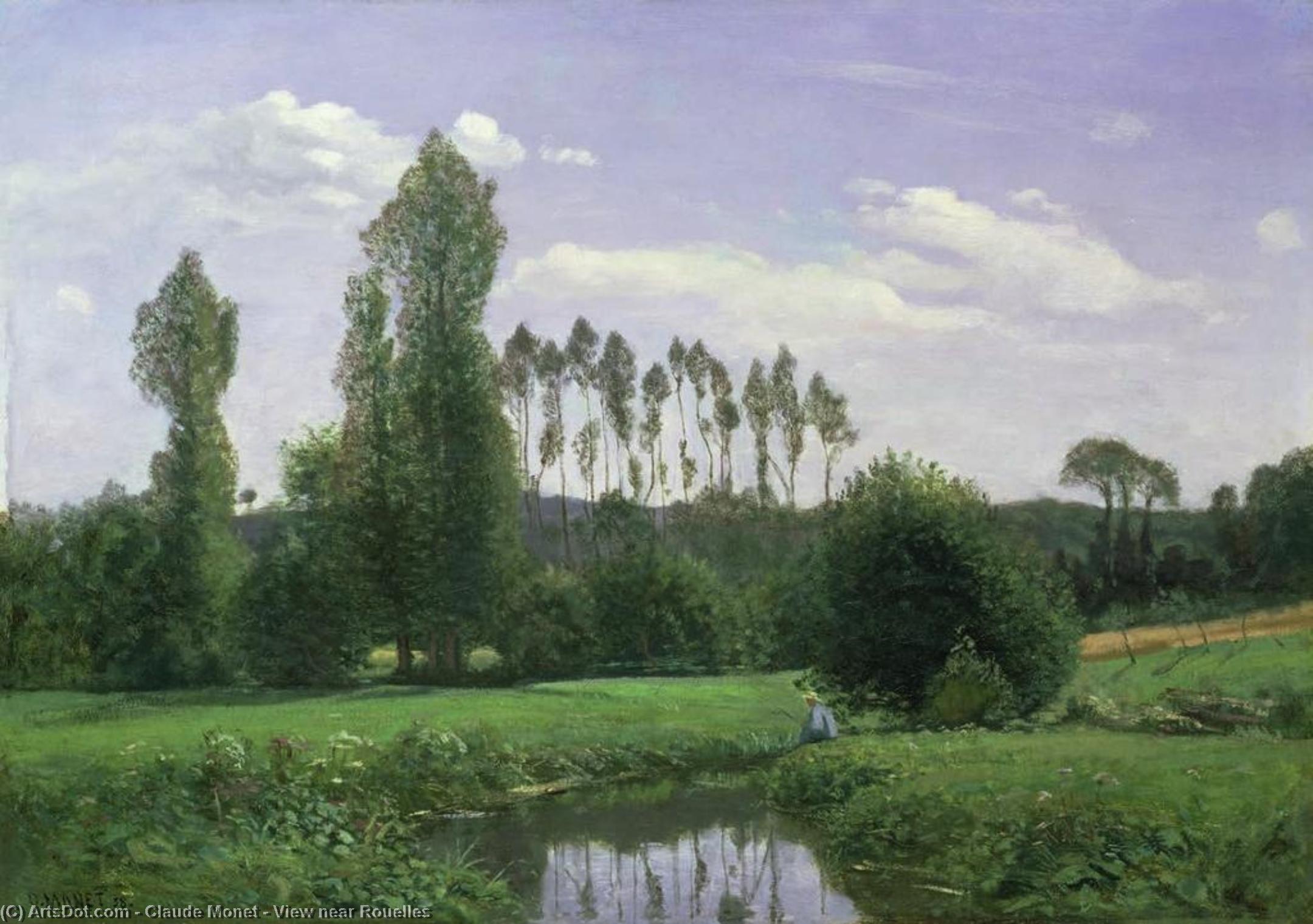 Vue Près De Rouelles — Claude Monet